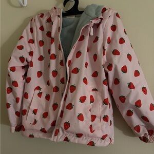Strawberry Print Kids Jacket